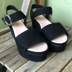 Avec Les Filles Platform Wedge Sandal